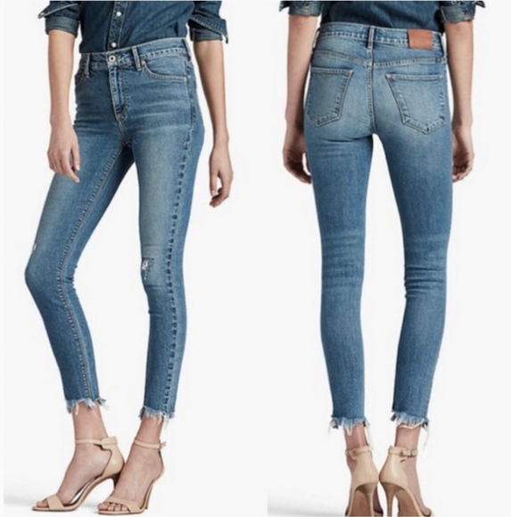 Lucky Brand Denim - Lucky Brand Bridgette High Rise Light Wash Skinny Ankle Jeans Size 8